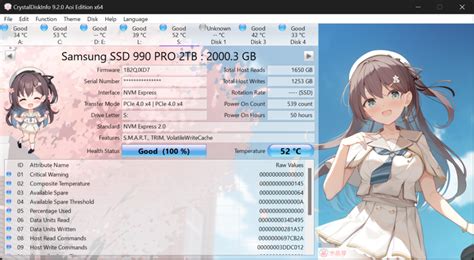CrystalDiskinfo 9.5.0 Descarga portátil